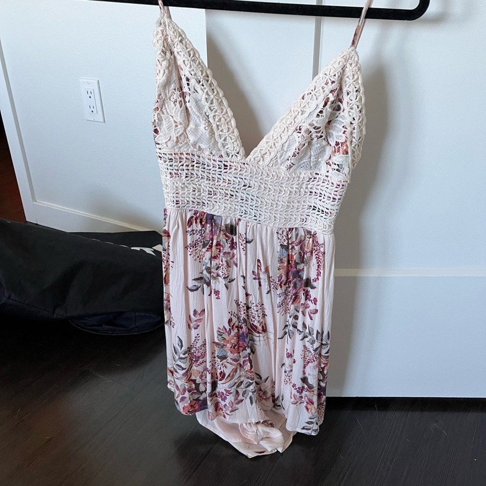Illa illa small pink floral romper